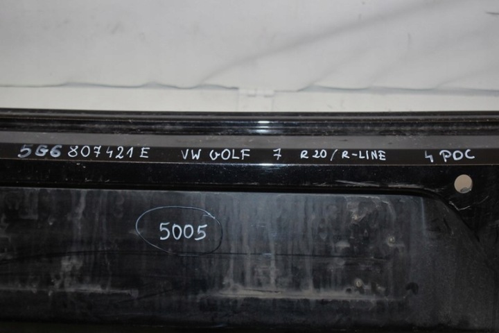 VW GOLF 7 VII R20 R LINE PARE-CHOCS ARRIÈRE 5G6807421E
