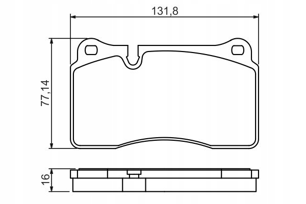 PADS BRAKE FRONT BOSCH FOR AUDI A3 RS3 