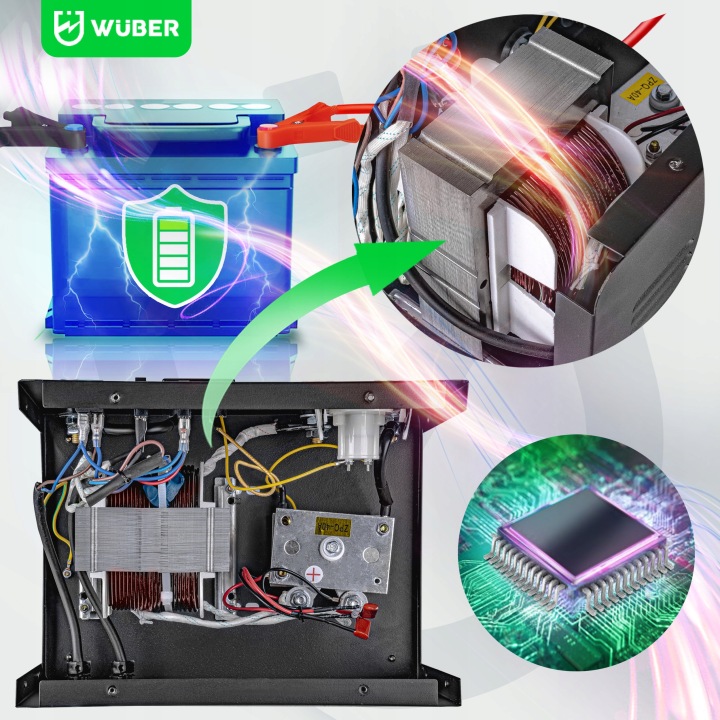 CHARGEUR AKUMULATOROWY 29A AUTOMOBILE 12-400AH VERS LADOWANIA 12V24V WUBER