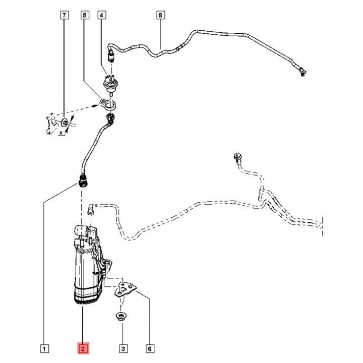 RENAULT OE 149502437R FILTRE CARBONIQUE
