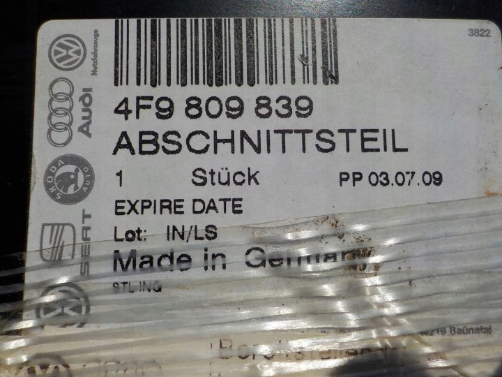 POTEAU SEUIL GAUCHE AUDI A6 C6 2004-2012