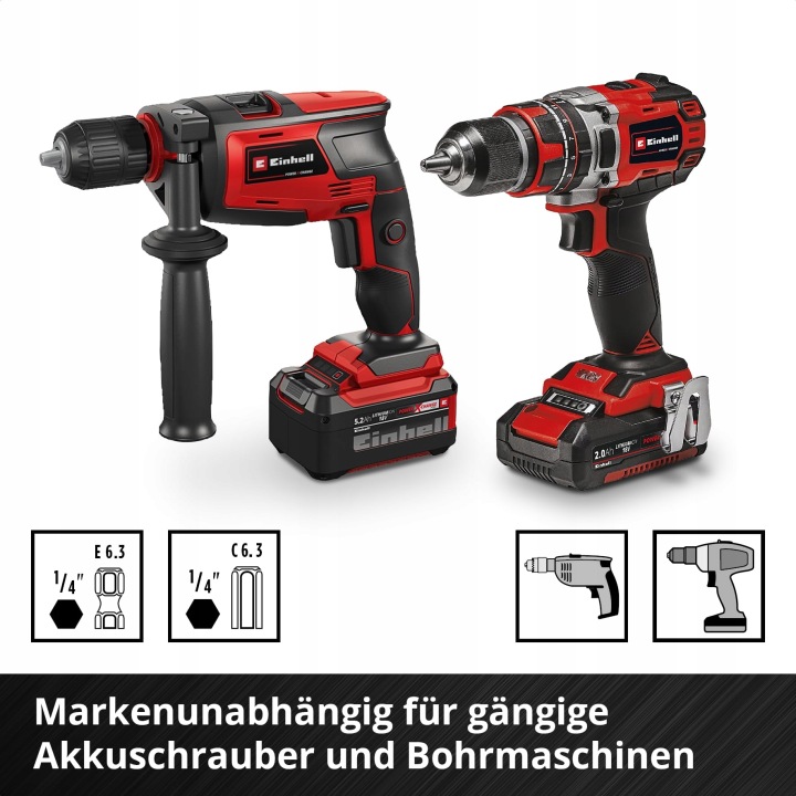 EINHELL KIT WIERTEL VERS KAMIENIA 10 PIÈCES ACIER INSTRUMENTALE DIN 10083-2