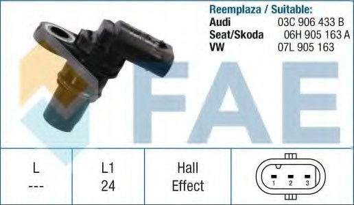 SENSOR POSICIÓN ROLLO DISTRIBUCIÓN AUDI VW 