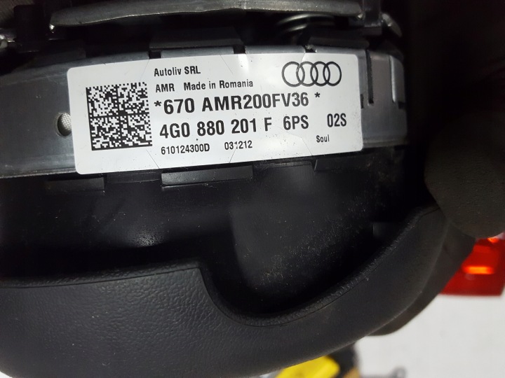 AUDI A6 C7 4G 10-14R COUSSIN AIRBAG CONDUCTEUR 4G0880201F