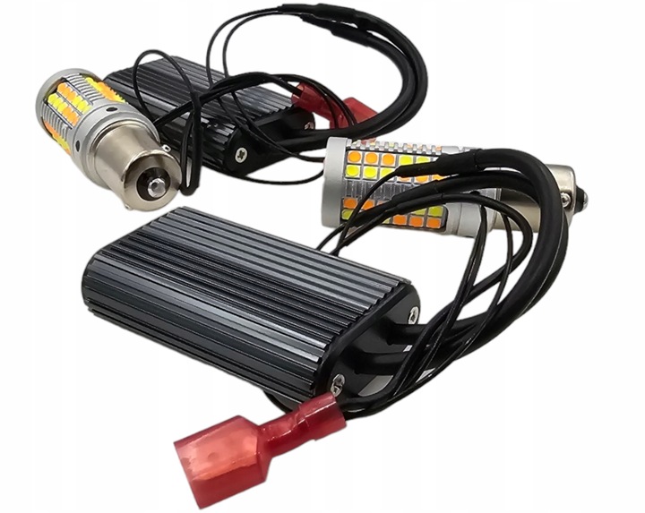 LED DRL BLINKERS + LIGHT DAYTIME 2 IN 1 BA15S P21W ULTRA POWERFUL 