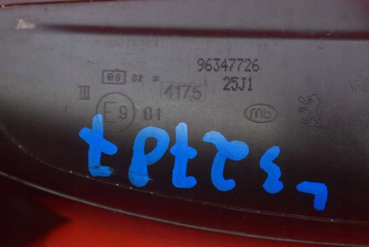 RÉTROVISEUR GAUCHE NOIR 96347726 EUROPE PEUGEOT 307 01-05 5 GOUPILLE