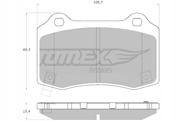 TOMEX BRAKES ZAPATAS DE FRENADO JEEP GRAND CHEROKEE 05- PARTE TRASERA 