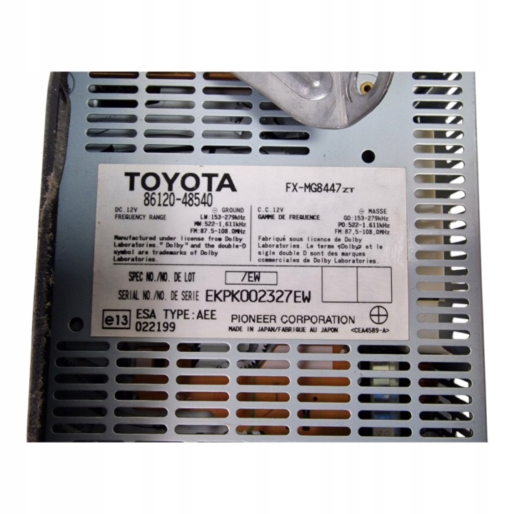 LEXUS RX400 2006 NAVIGATION COMPLÈTE 86110-48210 86120-48540