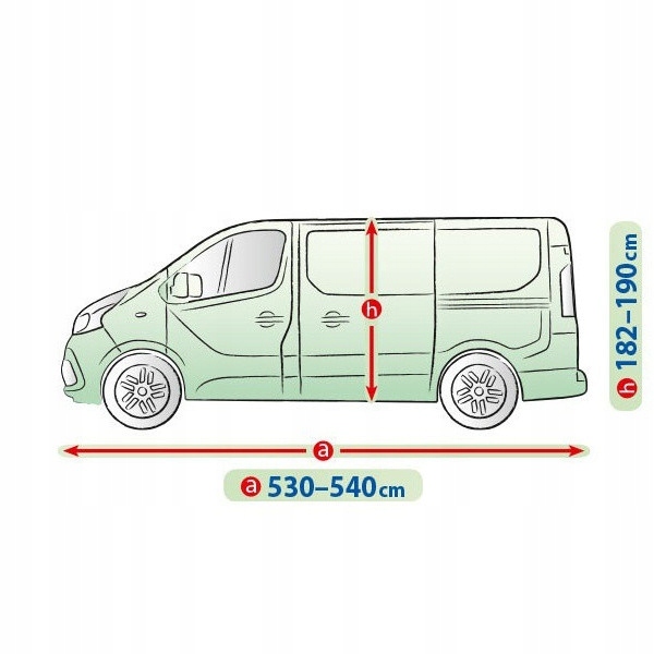 BÂCHE AUTOMOBILE MOBILE GARAGE VAN L540