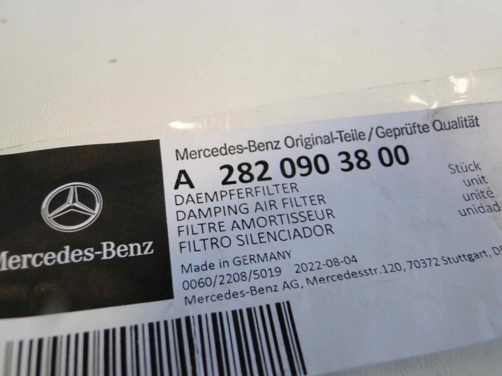 MERCEDES GLB X247 247 FILTRE AIR ESSENCE M282
