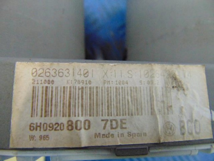 SEAT AROSA COMPTEUR 6H0920800