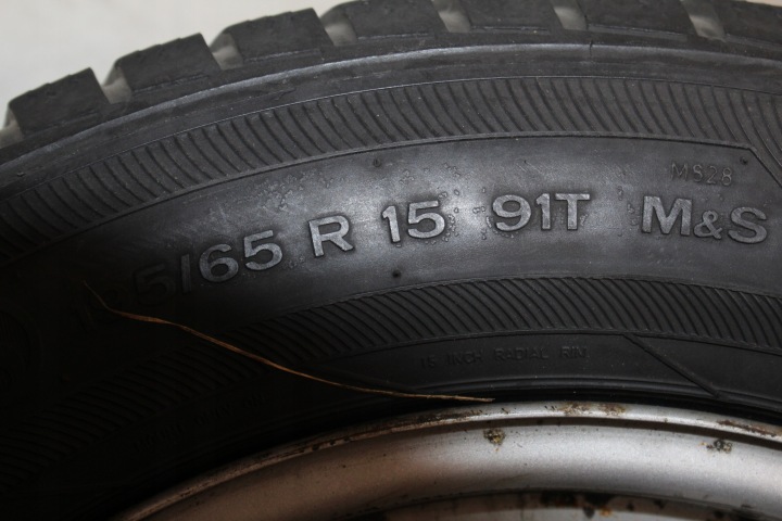 VW AUDI 195/65/15 ROUES TOUTES SAISONS JANTES ACIER 5X112 KBA 43816