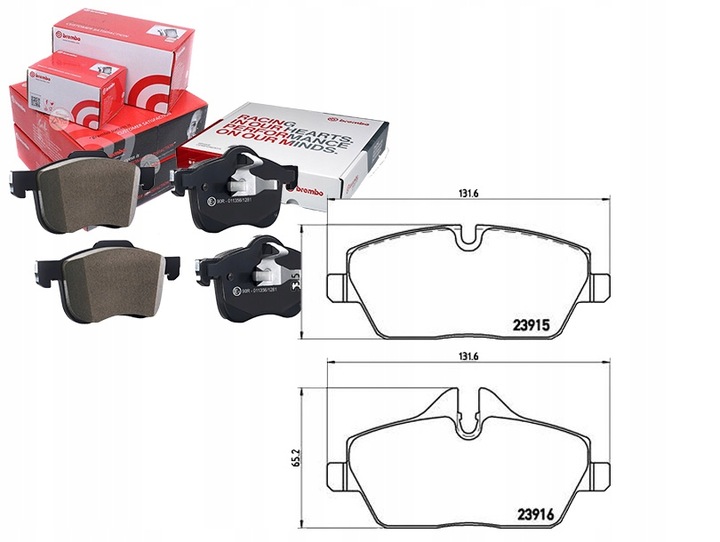 BREMBO ZAPATAS DE FRENADO PARTE DELANTERA P 06 034 