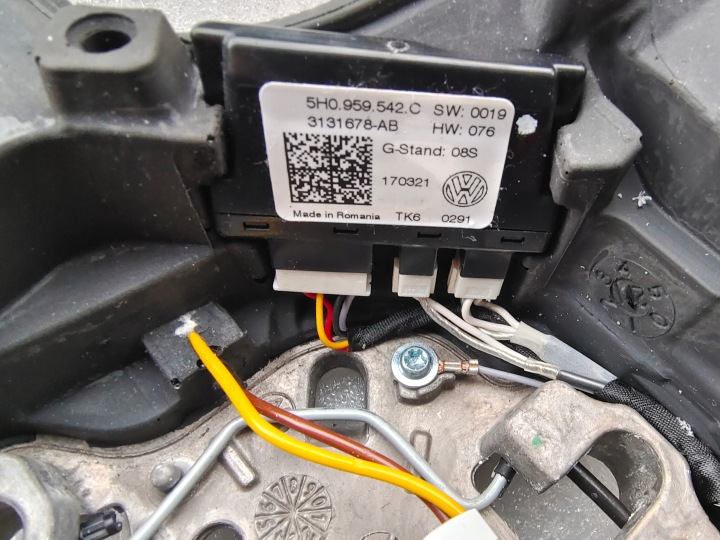 VW GOLF VIII 8 VOLANT CUIR PALETTES 5H0959542C