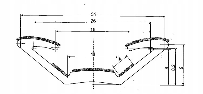 FORRO FLOKOWANA KORYTKA VENTANAS EXTENSIBLE SF13 