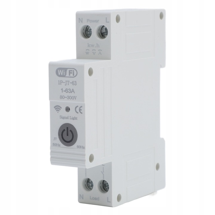 DISJONCTEUR MESURABLE WIFI TYPE JT 1-63A SANS FIL TÉLÉCOMMANDE ZDALNEGO L9