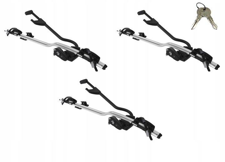 MALETERO SOPORTE BICICLETAS AL TECHO AL ROWER THULE PRORIDE 598 3 BICICLETAS 1 KEY 