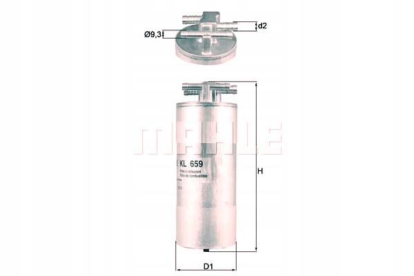 FILTRO COMBUSTIBLES MAHLE 4F0127401H ALG2111 PP9912 P1146 AUDI A6 C6 