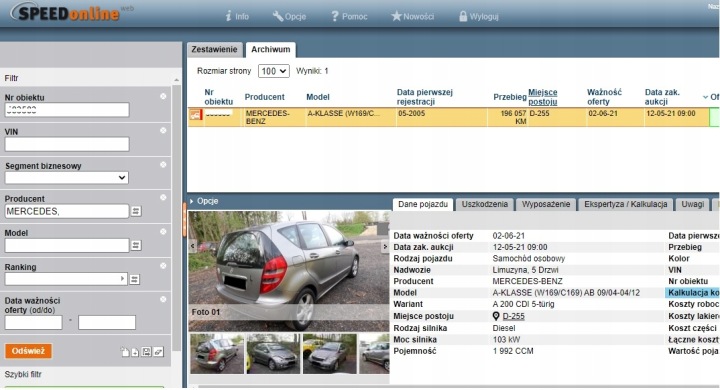 MERCEDES W169 COLONNE DIRECTION A1695452932 05 R