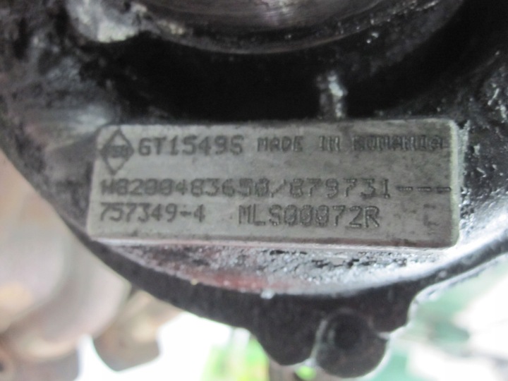 RENAULT MASTER MOVANO 2.5 DCI 09R TURBOCOMPRESSEUR H8200483650 757349-4