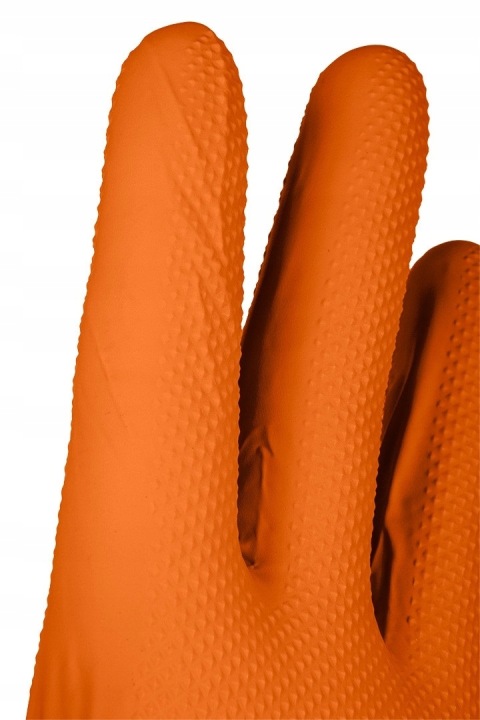 GANTS NITRYLOWE, POMARANCZOWE, 50 PIÈCES M