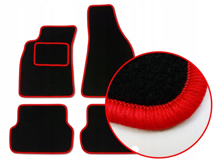 ALFOMBRILLAS ESCOBILLAS NEGRAS DE FELPA PARA FORD FIESTA MK5 (1999-2002) 