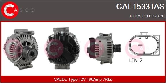 ALTERNADOR CAL15331AS CASCO MERCEDES CLK (C209) 