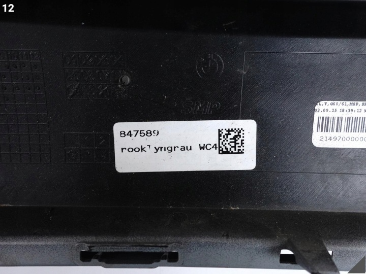 BMW 5 G60 G61 MODULE MSP 23- PARE-CHOCS PARE-CHOCS AVANT PDC BROOKLYN GREY