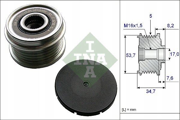 EMBRAGUE ALTERNADOR INA 535 0211 10 