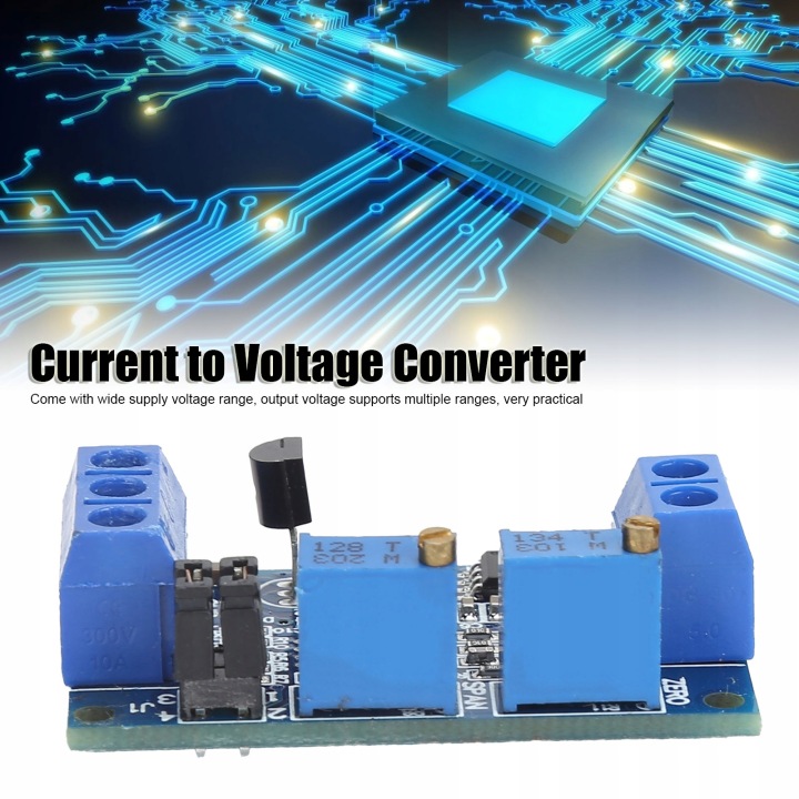 MODULE CONVERTISSEUR COURANT SUR TENSION 0/4-20MA SUR 3,3V/5V/10V