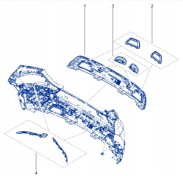 PARE-CHOCS ARRIÈRE ARRIÈRE 4XPDC FAISCEAU DE CÂBLES PHARE GLISSIÈRE RENAULT CAPTUR II RS LINE TEKNG