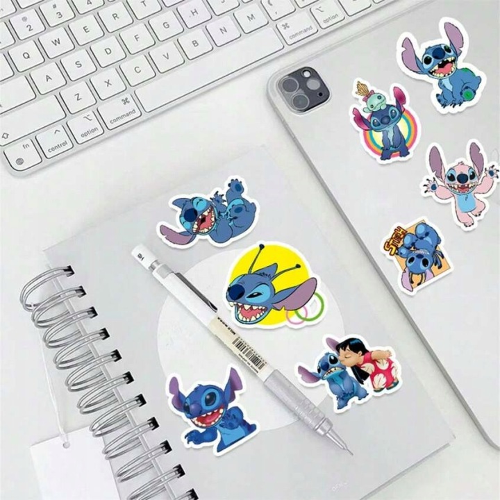 W139 AUTOCOLLANTS STICKER BOMB PLAQUETTES WLEPKI WINYLOWE LILO I STITCH 50SZT