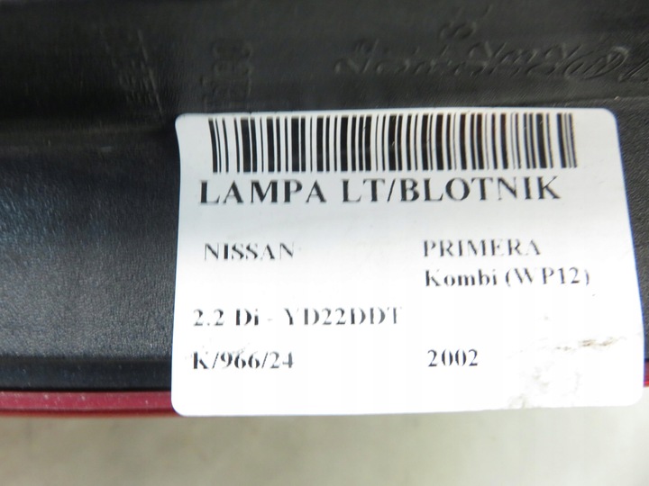 LAMP LEFT REAR NISSAN PRIMERA UNIVERSAL P12 photo 8 - milautoparts-fr.ukrlive.com