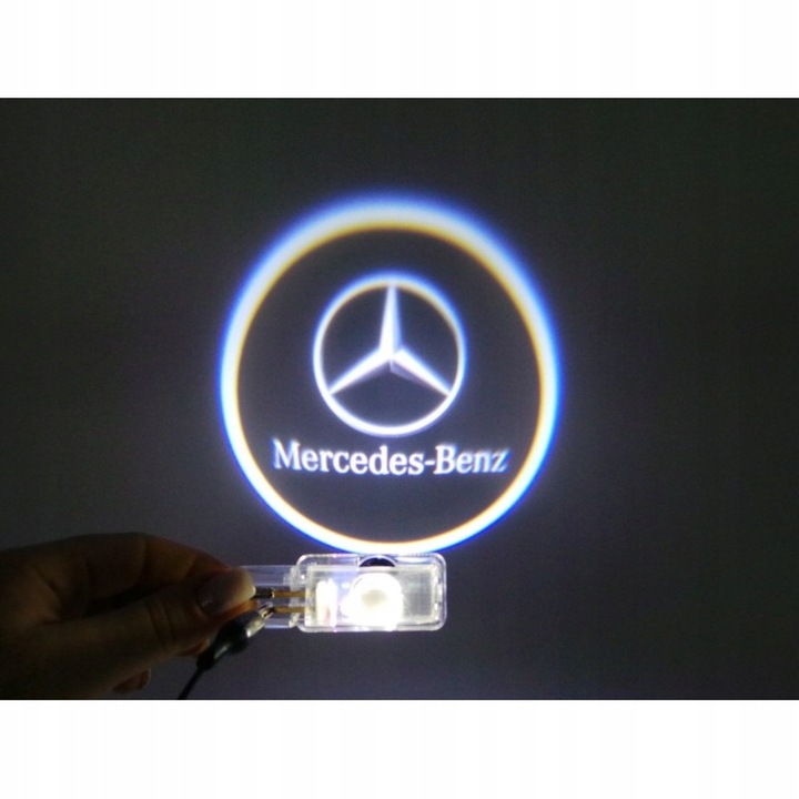 MERCEDES ML W164 PROYECTOR LOGOTIPO PARA DE PUERTA DIODO LUMINOSO LED 2 PIEZAS 