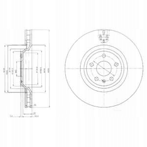 DISCOS ZAPATAS PARTE DELANTERA DELPHI AUDI TT 