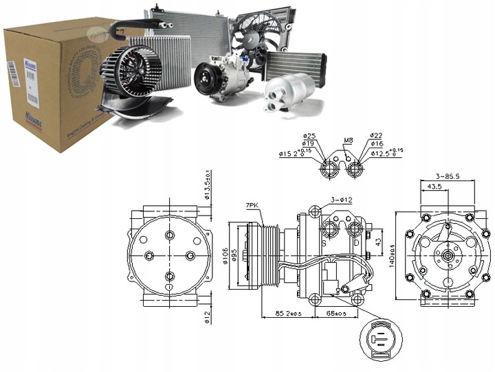 COMPRESSOR / BY THE PIECE SPARE PARTS NISSENS 89331 photo 14 - milautoparts-fr.ukrlive.com