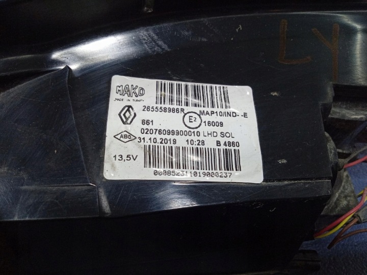 RENAULT MEGANE IV 16-20 BERLINE PHARE ARRIÈRE GAUCHE EXTÉRIEUR 265558986R