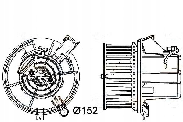 VENTILADOR SOPLADOR BEHR HELLA 2048200008 20482002 