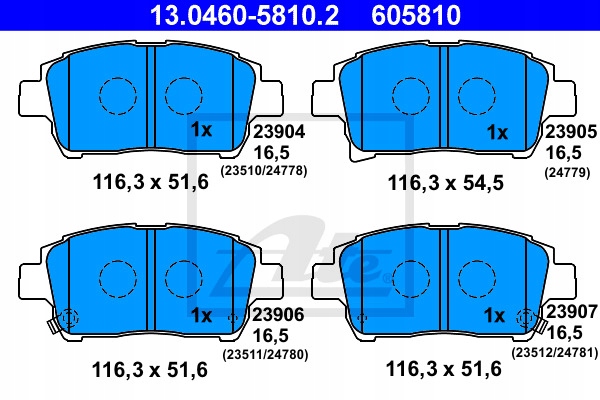 ZAPATAS DE FRENADO - JUEGO 13.0460-5810.2 