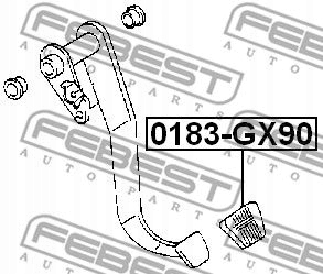 BRIDA PEDALES 0183-GX90 FEBEST 