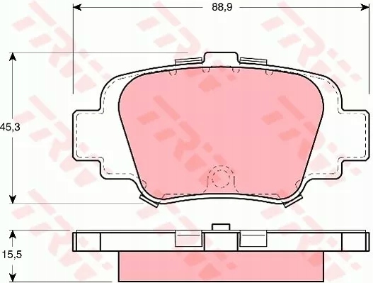 PADS BRAKE NISSAN T. MICRA 1,0-1,4 16V 92-03 TRW photo 2 - milautoparts-fr.ukrlive.com