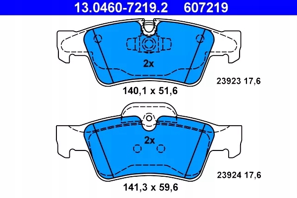 13.0460-7219/ATE SABOTS DE FREIN DE FREIN DB T. W164 X164 W251 W463 05- ATE photo 2 - milautoparts-fr.ukrlive.com