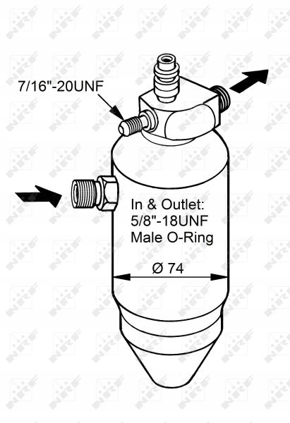 DÉSHYDRATEUR CLIMATISATION CONVIENT VERS PEUGEOT 33077 NRF