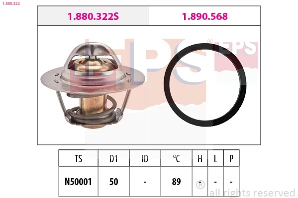 1-880-322 TERMOSTATO RENAULT 89C MEGANE 