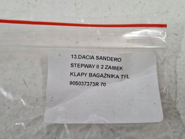 DACIA SANDERO STEPWAY II 2 SERRURE COUVERCLES DE COFFRE COUVERCLES DE COFFRE ARRIÈRE 905037373R