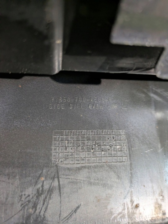 MOULURE SEUIL GAUCHE HONDA CIVIC X SPORT NR.002