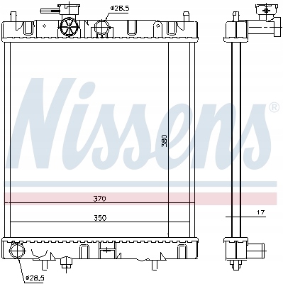 NISSENS 62954 RADIATEUR SYSTÈME REFROIDISSEMENT MOTEUR