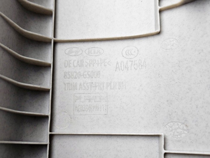 PROTECTION BRODERIE BOUCHON MOULURE MONTANTS DROITE DROIT KIA NIRO 85820-G5000