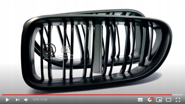 GRILLE GRILLES BMW F06 COUPÉ CABRIO NOIR MATT DUAL PIEKNE!