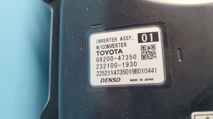TOYOTA COROLLA E21 1.8 HYBRID 19R INWERTER FALOWNIK G9200-47350